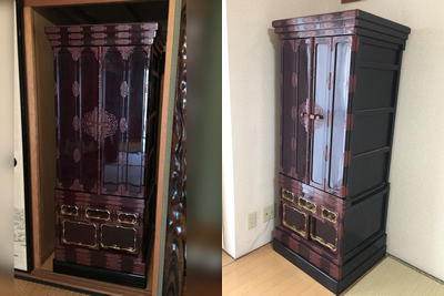金仏壇引越し運送画像