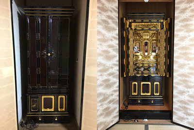 金仏壇引越し運送画像