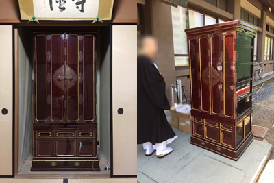 金仏壇運送画像