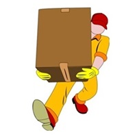 荷物を運ぶ画像